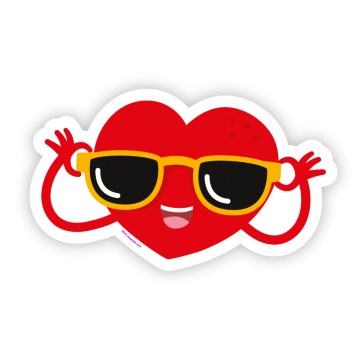 Heart with sunglasses