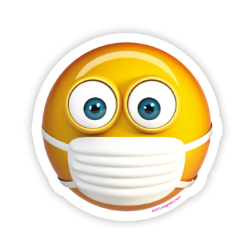Emoji mit medizinischer Maske
