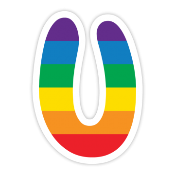 Rainbow-like U letter