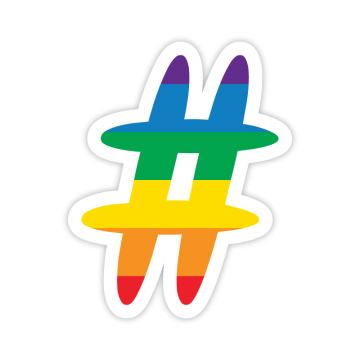 Rainbow-like Hashtag