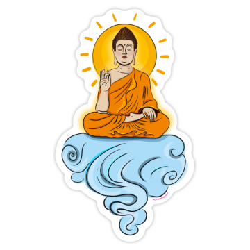 Buddha auf der Wolke